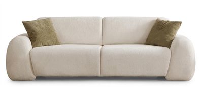 Sofa Modern Hell Harmonisch Flauschig Elegant Creme Schnittig