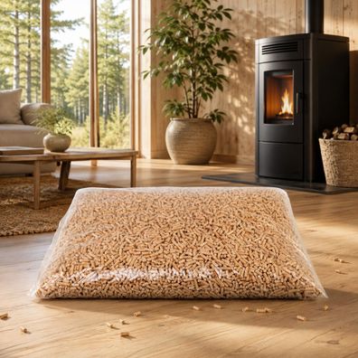 Best For Home Premium Holzpellets - Natürliche Kiefern- und Eichenpellets, Sackware