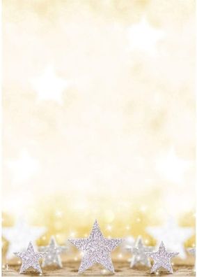 SIGEL Weihnachtsbriefpapier P029 Glitter Stars A4 100 Blatt