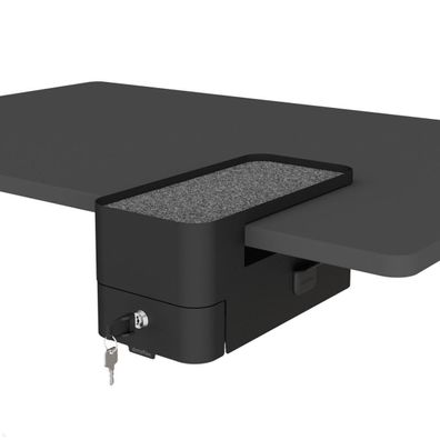 Dataflex Bento Desktop Locker Untertisch Schrank mit Tischklemme (45.603), schwa