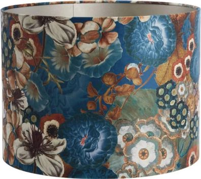 Light & Living - lampenschirm - Bloom - blau - textil - Ø 40cm - E27 - 2240512