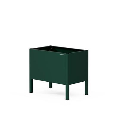 Kleine Metallblumenkübelverkleidung in Flaschengrün: DAISY 400 x 350 x 250 mm