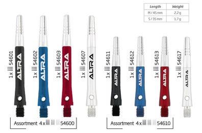 BULL'S Altra TopSpin Shaft / 12 Satz / m/schw