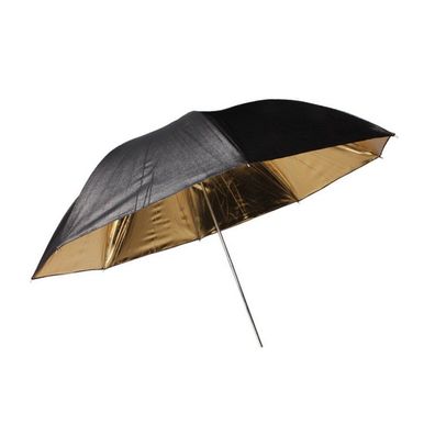 Bresser - F000120 - SM-01 Reflexschirm schwarz/gold 101cm