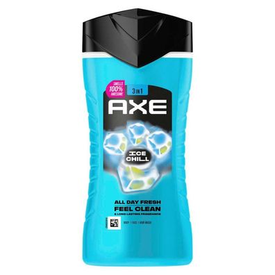 AXE 3IN1 Body Wash SHOWER GEL Ice Chill 250ml