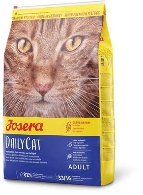 Josera DailyCat 10kg Katzen Trockenfutter Getreidefrei Geflügel Anti Haarballen