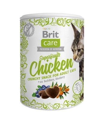 Brit Care Cat Snack Superfruits Chicken Sanddorn 100g