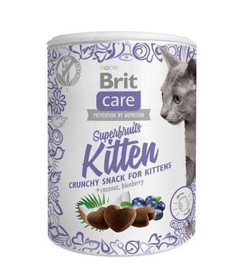 Brit Care Cat Snack Superfruits Kitten Huhn Kokos 100g