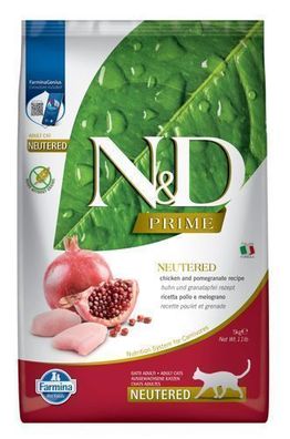 Farmina N&D; Cat PRIME Neutered Chicken & Pomegranate Adult 5 kg