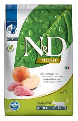 Farmina N&D; Cat PRIME Wildschwein & Apfel Adult 5 kg