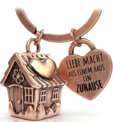 LANOLU Schlüsselanhänger "Mini-Zuhause" - Vintage Kupfer