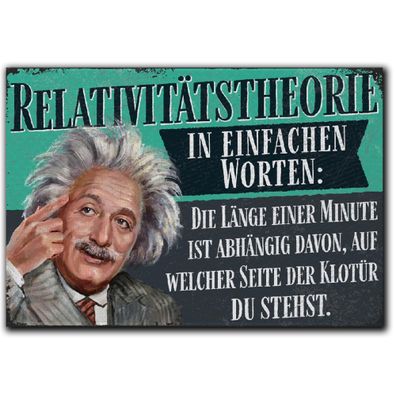 LANOLU Fotomagnet Relativitätstheorie - 8x5,5 cm