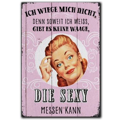 LANOLU Fotomagnet "Waage, die Sexy messen kann" - 8 x 5,5 cm