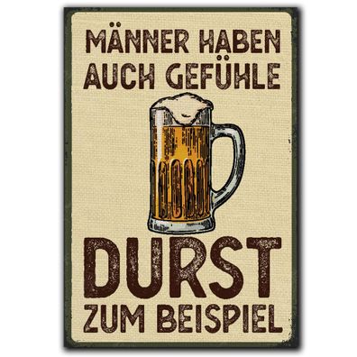LANOLU Fotomagnet "Männder haben auch Gefühle" - 8 x 5,5 cm