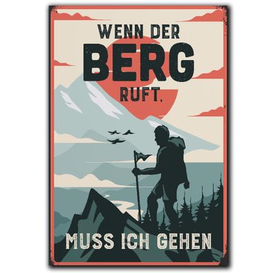 LANOLU Fotomagnet "Wenn der Berg ruft" - 8 x 5,5 cm