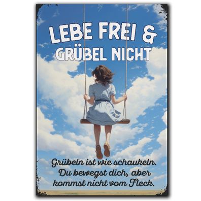 LANOLU Fotomagnet "Lebe frei" - 8 x 5,5 cm