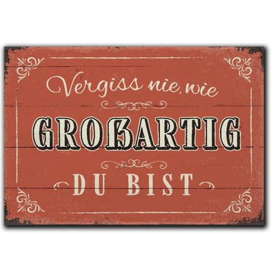 LANOLU Fotomagnet "Vergiss nie wie großartig du bist" - 8 x 5,5 cm