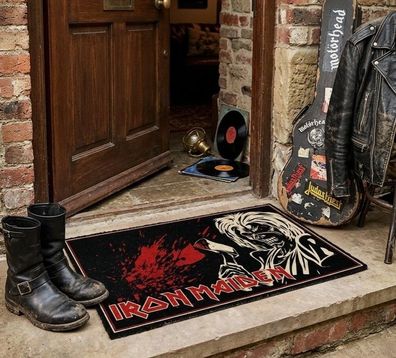 Fussmatte/Fussabstreifer Iron Maiden Eddie Killer 60x40cm Kokosfaser Türmatte