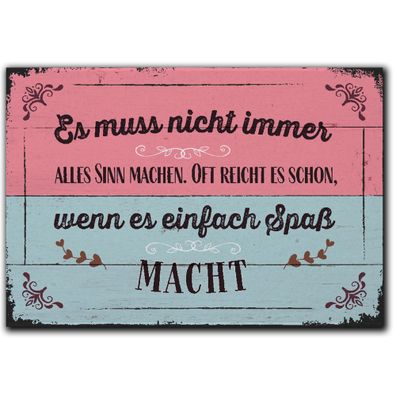 LANOLU Fotomagnet "Nicht alles Sinn machen" - 8 x 5,5 cm