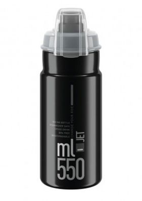 Trinkflasche Elite Jet Plus 550ml, schwarz/grau