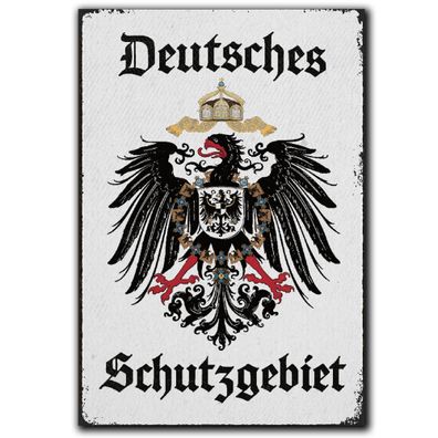 LANOLU Fotomagnet Deutsches Schutzgebiet 8 x 5,5 cm