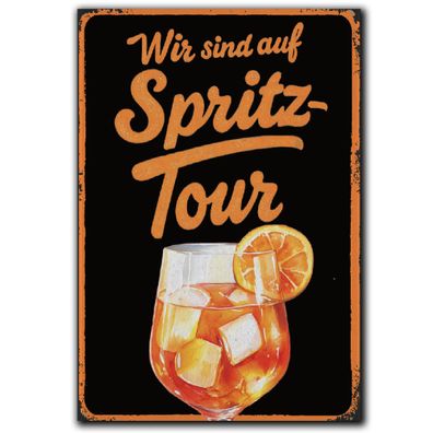 LANOLU Fotomagnet Wir sind auf Spritztour 8 x 5,5 cm