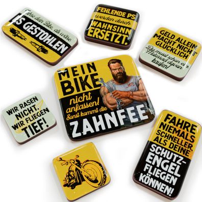 LANOLU Puzzle Magnetset 7 teilig Biker Magnetset