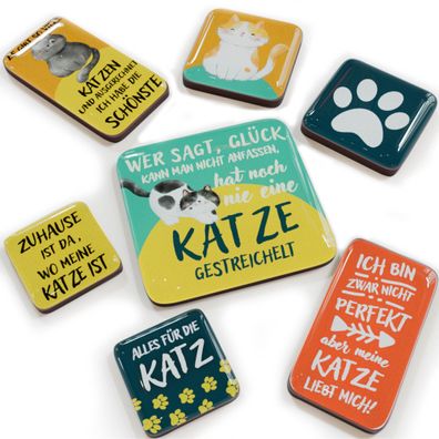 LANOLU Puzzle Magnetset 7 teilig Katze