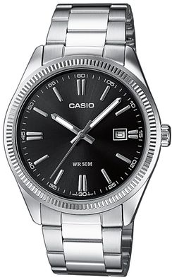 Casio Herrenuhr Schwarz/Silberfarben MTP-1302PD-1A1VEF