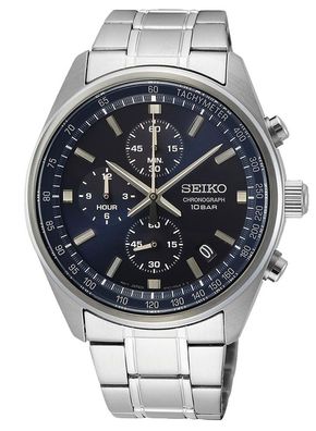 Seiko Chronograph Herrenuhr mit Stahlband SSB377P1