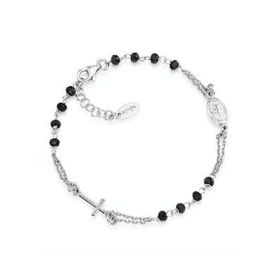 Original silver bracelet with Rosary BROBN3 crystals