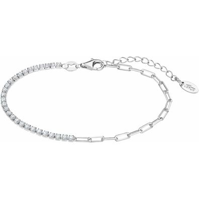 Design chain gold-plated bracelet with zircons LP3270-2 / 1