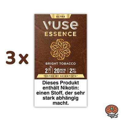 Vuse ULTRA Pods Essence Bright Tobacco 20mg/ml Nikotin 3x 2 Pods