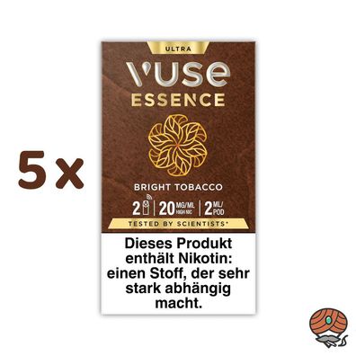 Vuse ULTRA Pods Essence Bright Tobacco 20mg/ml Nikotin 5x 2 Pods
