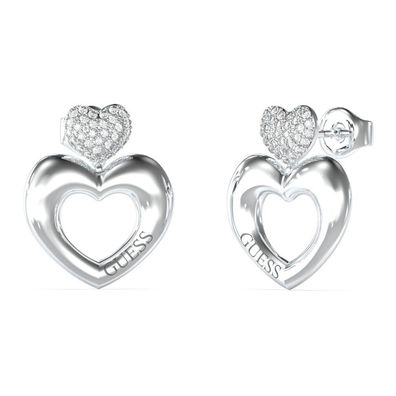 Crazy In Love Herz-Ohrringe aus Stahl JUBE05209JWRHT/U