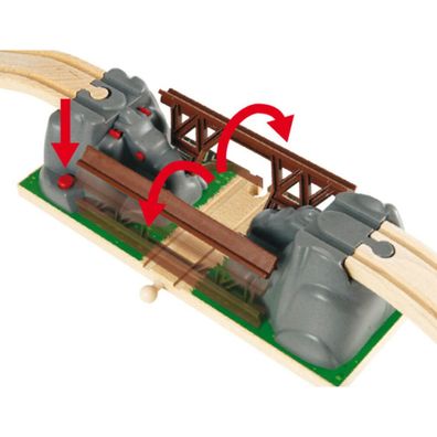 BRIO World EinsturzbrÃ #188; ke, Bahn (braun/grau)