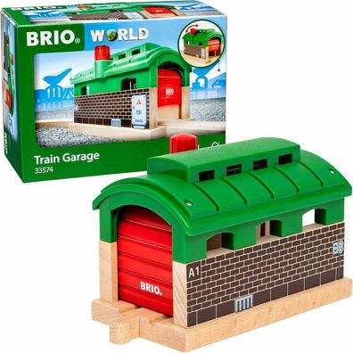 BRIO World Lokschuppen mit Rolltor, Bahn