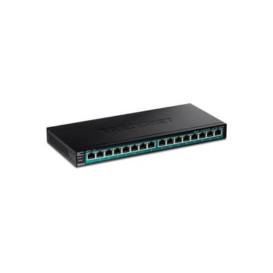 TRENDnet 16-Port Gigabit PoE+ Switch(123W)