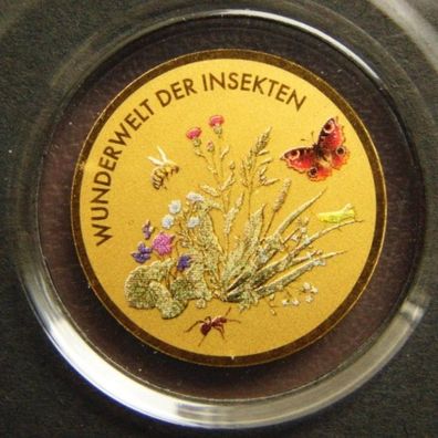 TSCHAD. 3000 Francs, Wunderwelt der Insekten. Feingold 1/500 oz