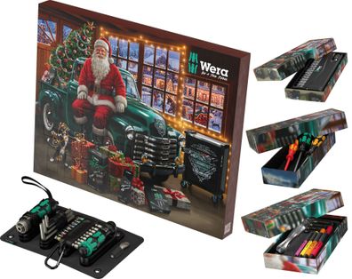 Wera Christmas 2026 Adventskalender Tool Rebel + Bit-Check 30 PH PZ TX + Tool-Card