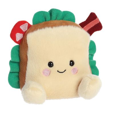 Aurora World Aurora, 33844, Palm Pals Tomas Sandwich, Plüschtier, Braun, 13cm