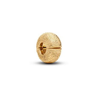 Bead - Vergoldet - Strukturierter Mini Clip-Charm