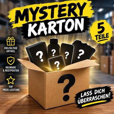 Mystery Karton 5 Teile Überraschungspaket Restposten Neuware Mix