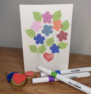 Moosgummi Platte Einzelfarben 10er-Set - Farben: rosa