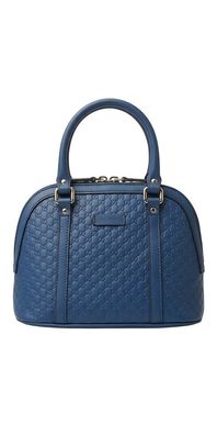 Gucci Handtasche Microguccissima Blau GG Muster