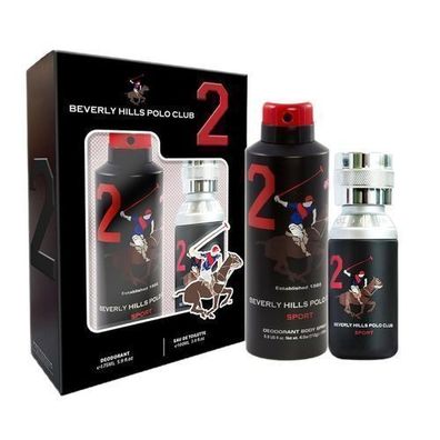Beverly Hills Polo Club Herren-Duftset: EdT 100 ml & Deo 175 ml - Sportlich Eleg