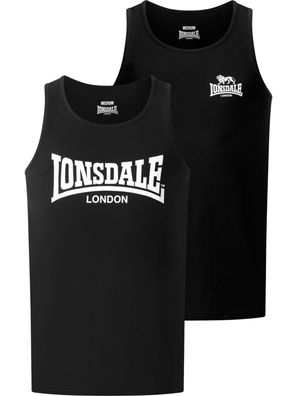 Lonsdale Tughall Singlet Normale Passform Doppelpack 117832