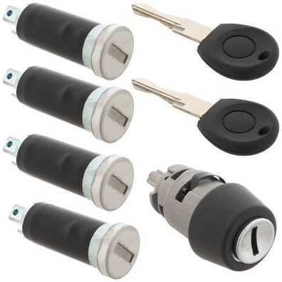 VW Transporter T4 90-03 Zündschlosseinsatz + 4x Türschlosseinsatz, 5-teiliges Set