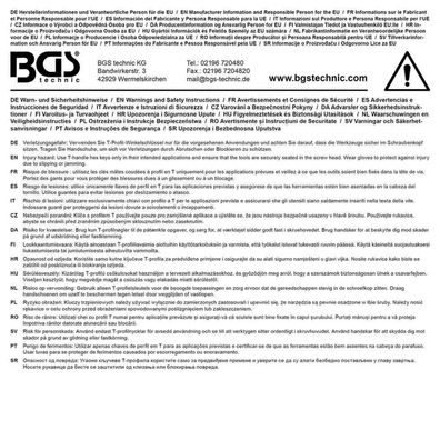 BGS-7880-T30 I T-Griff-Schlüssel , -Profil, T30, Länge 215 mm