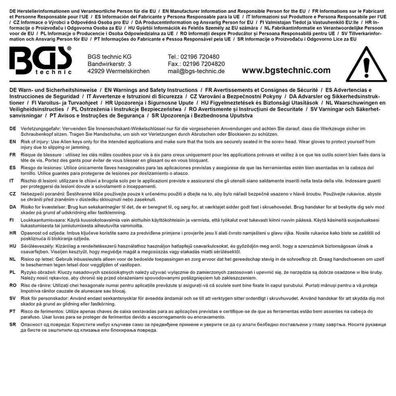 BGS-7882-2 I T-Griff-Schlüssel, Innen-6-Kant, 2 mm, Länge 100 mm